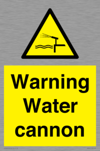 WV7811: Warning Water cannon