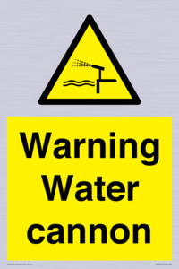 WV7811: Warning Water cannon