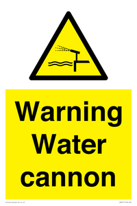 WV7811: Warning Water cannon