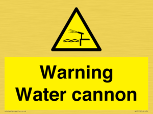 WV7811: Warning Water cannon