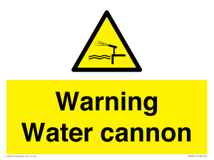 WV7811: Warning Water cannon