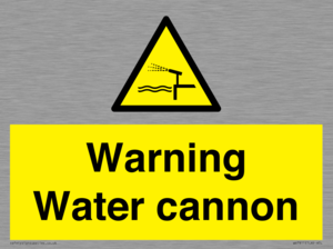 WV7811: Warning Water cannon