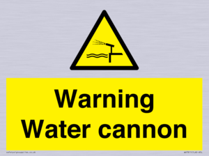WV7811: Warning Water cannon