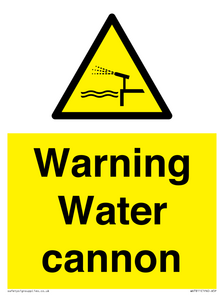 WV7811: Warning Water cannon