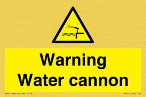 WV7811: Warning Water cannon