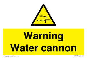 WV7811: Warning Water cannon