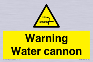 WV7811: Warning Water cannon