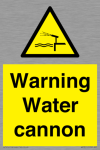 WV7811: Warning Water cannon