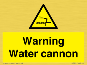 WV7811: Warning Water cannon