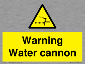 WV7811: Warning Water cannon