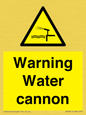 WV7811: Warning Water cannon