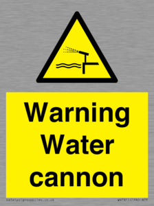 WV7811: Warning Water cannon