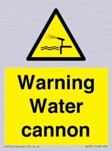 WV7811: Warning Water cannon
