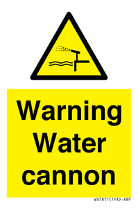 WV7811: Warning Water cannon