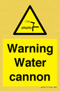 WV7811: Warning Water cannon