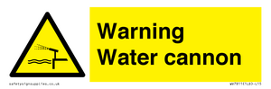 WV7811: Warning Water cannon