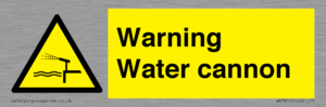 WV7811: Warning Water cannon