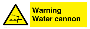 WV7811: Warning Water cannon