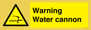 WV7811: Warning Water cannon