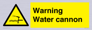 WV7811: Warning Water cannon