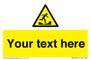 WV7824: Custom warning uneven surface