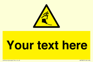 WV7825: Custom warning kite flying near powerlines