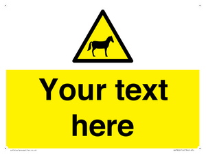 WV7826: Custom warning horses