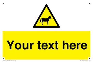 WV7826: Custom warning horses