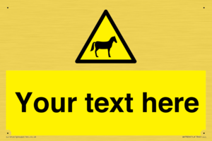 WV7826: Custom warning horses