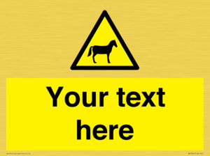 WV7826: Custom warning horses