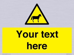 WV7826: Custom warning horses