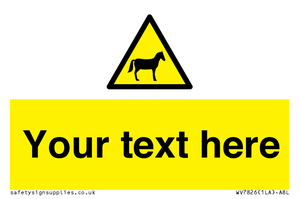 WV7826: Custom warning horses