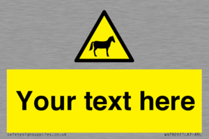WV7826: Custom warning horses