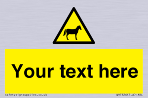 WV7826: Custom warning horses
