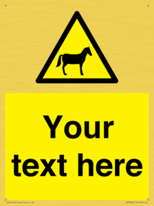 WV7826: Custom warning horses