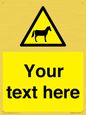 WV7826: Custom warning horses