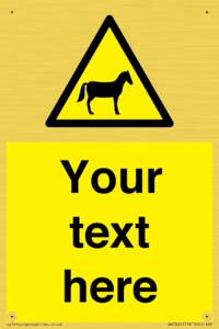 WV7826: Custom warning horses
