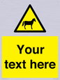 WV7826: Custom warning horses