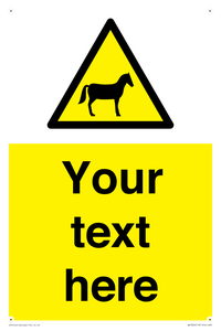 WV7826: Custom warning horses