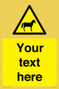 WV7826: Custom warning horses