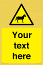 WV7826: Custom warning horses