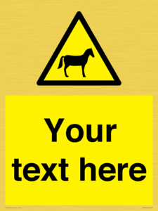 WV7826: Custom warning horses