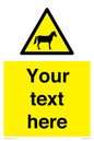 WV7826: Custom warning horses