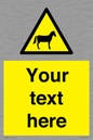WV7826: Custom warning horses