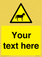 WV7826: Custom warning horses