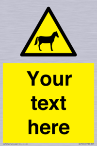 WV7826: Custom warning horses