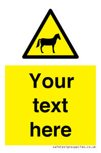 WV7826: Custom warning horses
