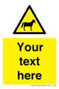 WV7826: Custom warning horses