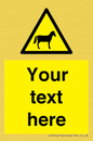 WV7826: Custom warning horses