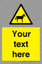 WV7826: Custom warning horses